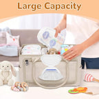 Volnamal Diaper Caddy with Wipe Dispenser One-Handed Access - Image 2