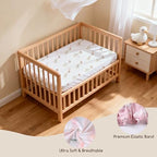 3 Pack Bedside Bassinet Sheets Girl & Boy 33" x 20" Rectangle - Image 6