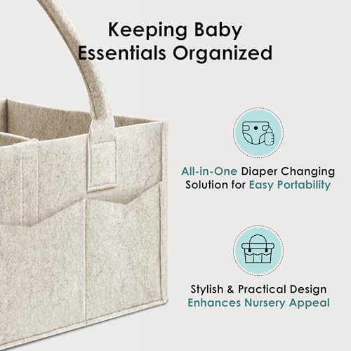 HIPHOP PANDA 2-Pack Diaper Caddy Organizer - Image 5