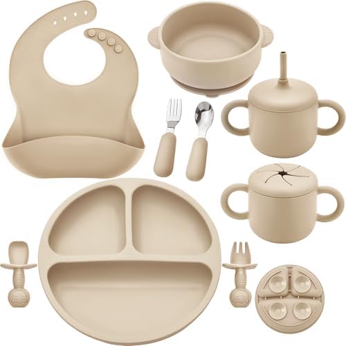 Bufims Silicone Baby Feeding Set, Baby Led Weaning Supplies, Eating Essentials by Bufims