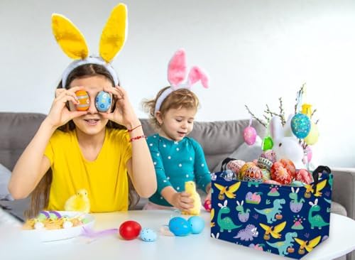 Rectangular Easter Dinosaur Basket, Dinosaur Easter Baskets - Image 4