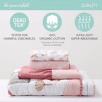 The Peanutshell 4 Piece Organic Cotton Baby Crib Bedding Set - Image 3