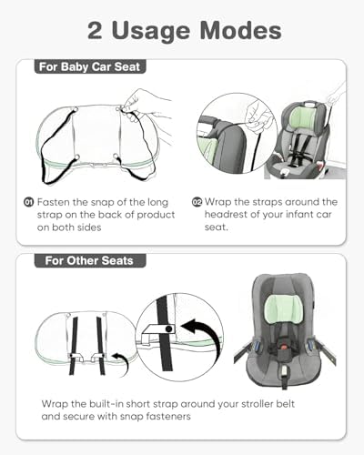 Infant Car Seat Head Support Pillow - Image 7