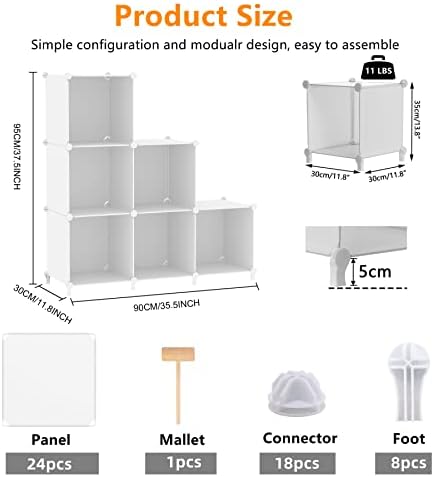 AWTATOS Closet Organizers and Storage, 6 Cube Storage Organizer - Image 3