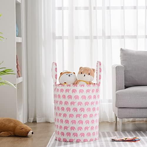Baby Laundry Basket Nursery Hamper - Image 2