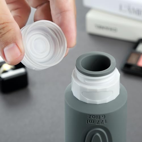 Mrsdry Travel Bottles for Toiletries, Large 6oz Oversize Containers, BPA Free - Image 3