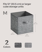 SONGMICS Storage Cubes, 11.8-Inch Foldable Closet Organizers - Image 4