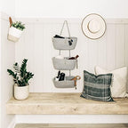 OrganiHaus Over the Door Organizer, Woven Rope Hanging Baskets - Image 5