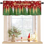 Vandarllin Christmas Kitchen Curtains Valances by VandarllinHomeKitchenDecor