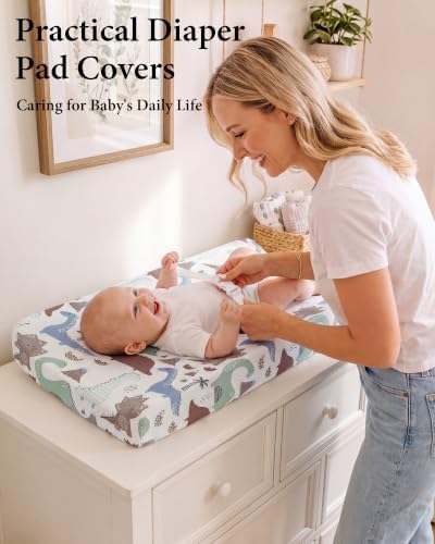 Yoofoss 2-Pack Diaper Changing Pad Cover - Image 2