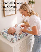 Yoofoss 2-Pack Diaper Changing Pad Cover - Image 2
