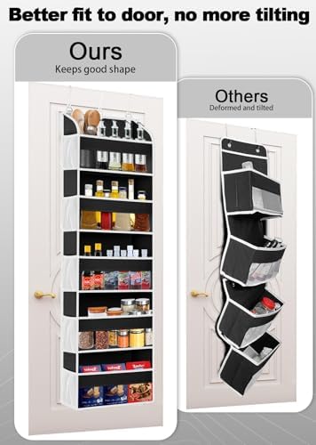 TAHAVICE 1Pack Over the Door Organizer Storage, 5 Large & 10 Mesh Pockets - Image 2