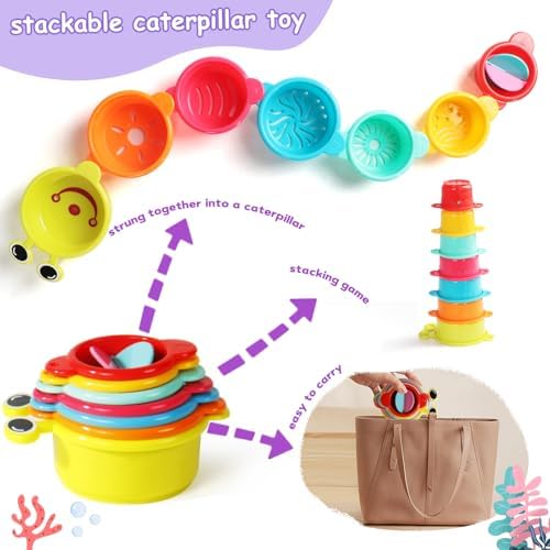 11PCS Baby Bath Toys for Kids Ages 1-3, Toddler Water Table Pool Beach Toys - Image 3
