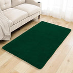 Polyester Bathroom Rug 36"x60" Verdant Green, Large Soft Bath Mat by Kildoss