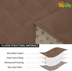 Easy-Going Waterproof Cushion Covers Set, Quilted Stretch 2-Piece Sofa Seat - Image 4