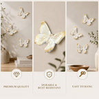 GUSFREUD 3D Butterfly Wall Decor Set – Resin Wall Decor - Image 4