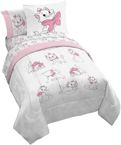 Disney Aristocats Marie Full Comforter Set 7 Piece Kids Bedding by JayFranco