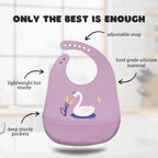 Silicone Baby Bibs with Food Catcher - Image 2
