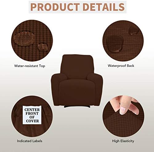 Easy-Going 100% Waterproof Recliner Chair Cover，1-Piece Recliner Slipcover - Image 3