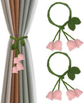 2 Pack Boho Handmade Flower Curtain Tiebacks Curtain Holdbacks by OCIOLI