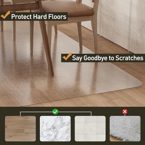Clear Plastic Floor Mat for Under Dining Table - Image 3