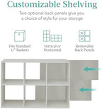 Best Choice Products Kids Bookcase 6-Cube Storage Organizer, 11in Shelf Opening - Image 3