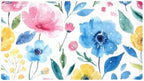 Shower Mat Non Slip 26.8 x 15.1 Inches, Floral Design Bathtub Mat Shower Stall by Anna+Cowper