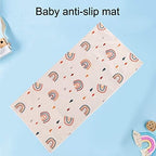 High Chair Floor Mat, 110 x 110 cm Splat Floor Mat, Protective Floor Splash Mat - Image 5