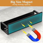 HuggieGems 4 Pack Matt Black Magnetic Spice Rack Organizer - Image 3