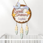 Mermaid Dreamcatcher Custom Wooden Signs – Custom Ocean Theme Wood Wall Art - Image 3