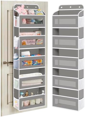 KYEVIS Over The Door Organizer, 5 Shelves Closet Door Hanging Organizer by StrongandOrganizer