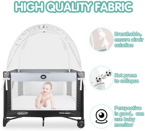 Crib Tent - Crib Net to Keep Baby in, Stop Baby from Climbing Out of Crib - Image 4