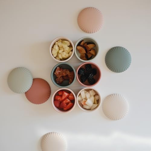 mushie Silicone Baby Food Containers | 4 oz, 3 Pack Set | Reusable Storage Jars - Image 4
