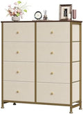Sweetcrispy 8 Drawer Fabric Dresser, Tall Storage Tower by Sweetcrispy