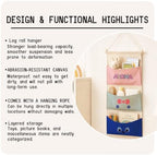 3-Pocket Hanging Wall Organizer, Tropical Aloha Design - Image 7
