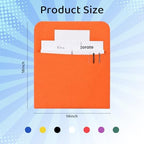 Orange Chair Pockets for Classroom 18 x 14 Inch Back Organizer Seat Pockets for - Image 3