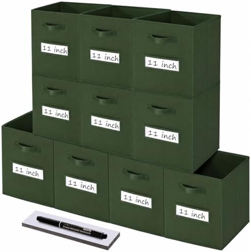 Storage Bins, Dark Green by Anyoneer