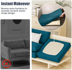 8Pcs Outdoor Cushion Covers, Stretch Patio Furniture Couch Chair Slipcovers - Image 6