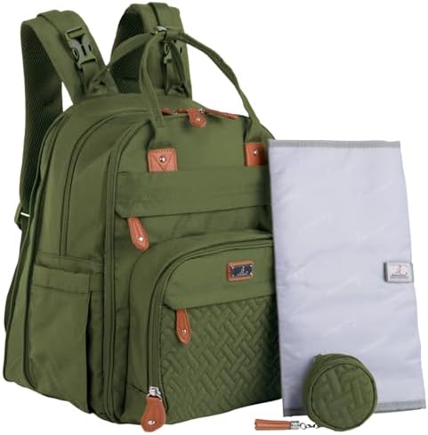 BabbleRoo Extra Large Diaper Bag Backpack, Expandable Baby Bag by BabbleRoo