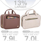 NISHEL Travel Toiletry Bag for women, Portable Hanging makeup Organizer - Image 3