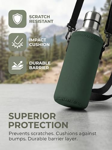 AUPET Water Bottle Bag Carrier, 24oz/32oz Insulated Neoprene bottle Sling - Image 4