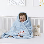 CREVENT 2Pcs 30''X40'' Cute Cozy Fluffy Warm Baby Blankets - Image 5