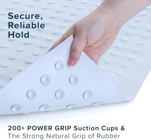 SlipX Solutions Natural Rubber Non Slip Bath Mat - Image 6