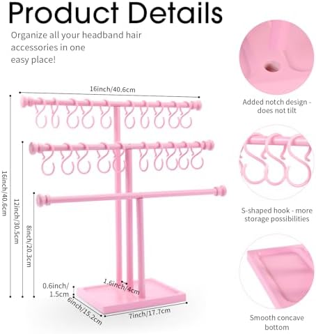 POVETIRE Headband Holder Bow Organizer - Image 5