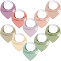 KeaBabies 10pk Organic Baby Bandana Bibs by KeaBabies