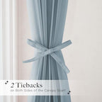 NICETOWN Stone Blue Kids Bed Canopy - Image 5