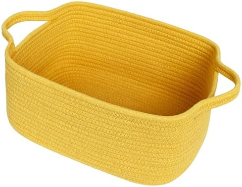 Cute Yellow Gift Basket, Woven Baskets by Unknown