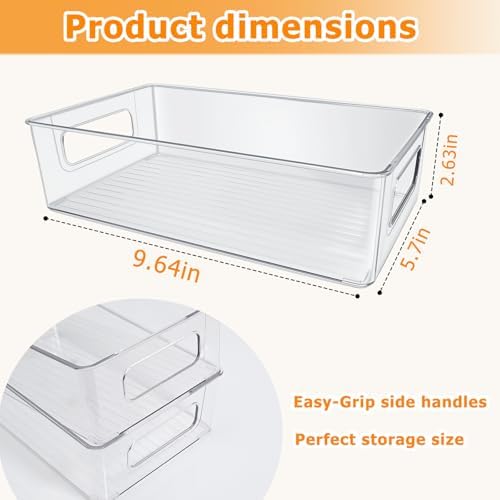 2Pack Clear Baby Bottle Organizer Portable Baby Bottle Storage Container - Image 3