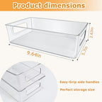 2Pack Clear Baby Bottle Organizer Portable Baby Bottle Storage Container - Image 3