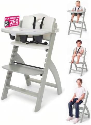 Abiie Beyond Junior Convertible Wooden High Chair by Abiie